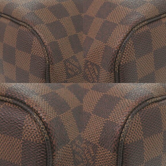 LOUIS VUITTON Brown Damier Neverfull PM Tote Bag - Picture 5 of 10